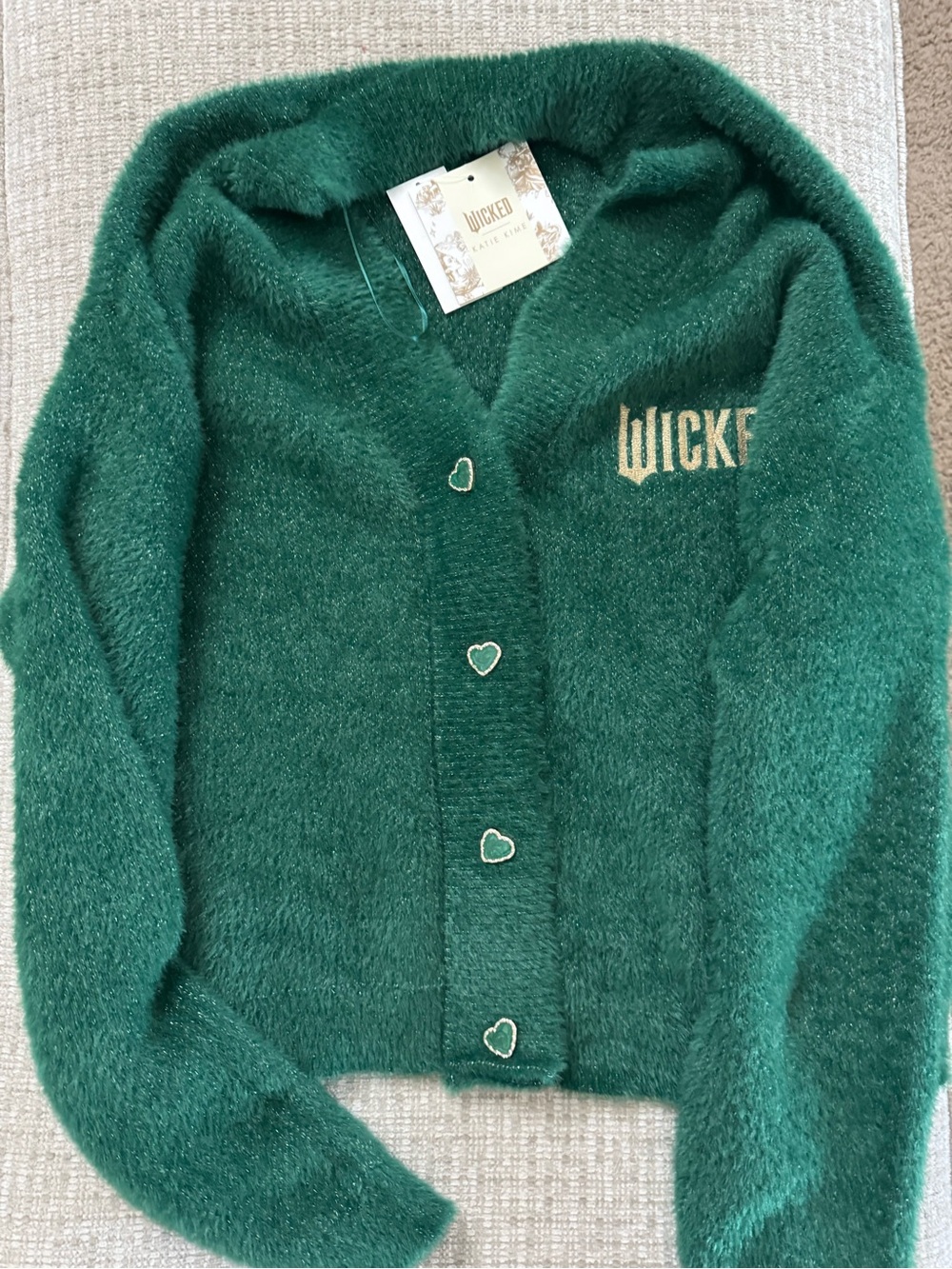 Wicked x Katie Kime Women's Cardigan, Size L, NWT